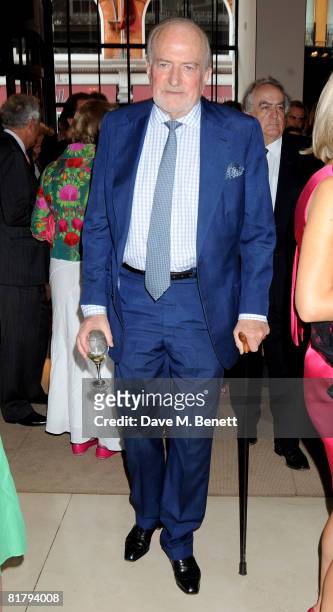 Claus von Bulow attends the book launch party of Simon Sebag Montefiore's book 'Sashenka', at Asprey on July 1, 2008 in London, England.