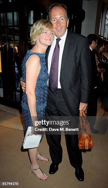 Ruth Kennedy and Bruce Dundas attend the book launch party of Simon Sebag Montefiore's book 'Sashenka', at Asprey on July 1, 2008 in London, England.