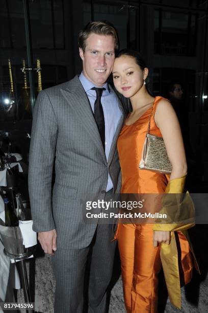 James Bailey and Devon Aoki attend Circa's Kick-off Cocktail Party for the New Yorker's For Children 2010 Fall Gala at Lincoln Restaurant on...
