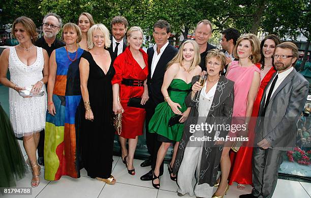 Executive producer Rita Wilson, guest, director Phyllida Lloyd, guest, producer Judy Craymer, actor Colin Firth, actress Meryl Streep, actor Pierce...