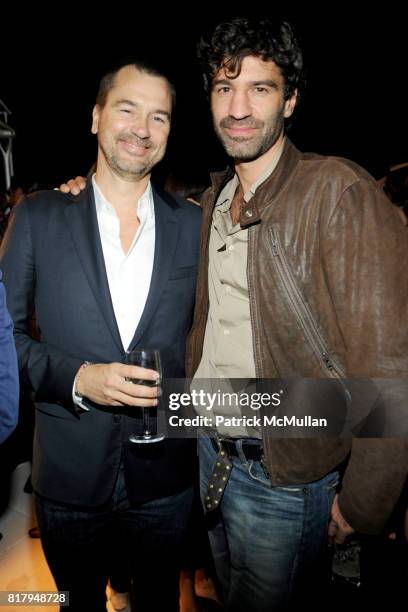 Siebe Tettero and Jorn Weisbrodt attend DEDON Celebrates New York at NOUVEL CHELSEA at Nouvel Chelsea on September 15, 2010 in New York City.