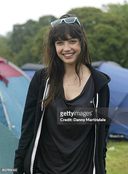 Daisy Lowe at Galstonbury Festival 2008 on June 27, 2008 in Glastonbury, England.