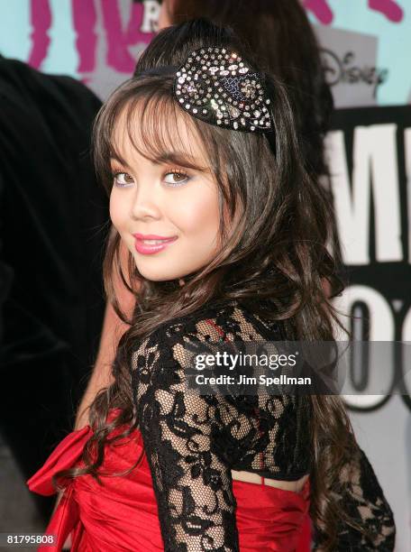 Actress Anna Maria Perez de Tagle attends the "Camp Rock" premiere on June 11, 2008 at the Ziegfeld Theatre in New York.