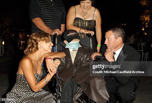 Eva Longoria, Kelvin Montagner and Lance Armstrong