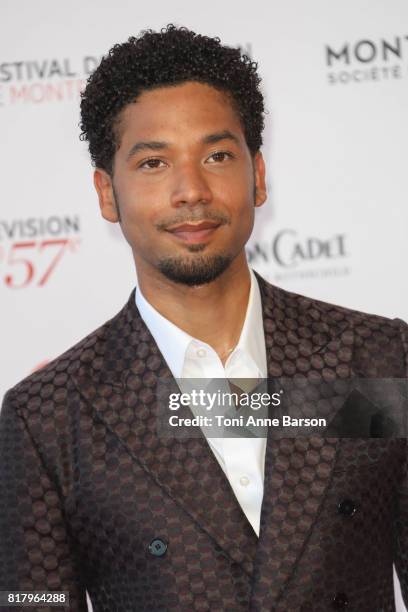 Jussie Smollett arrives at the Opening Ceremony of the 57th Monte Carlo TV Festival and World premier of Absentia Serie on June 16, 2017 in...