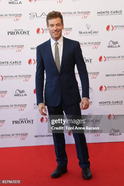 Barrett Foa arrives at the Opening Ceremony of the 57th Monte Carlo TV Festival and World premier of Absentia Serie on June 16, 2017 in Monte-Carlo,...