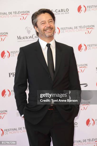 Thibault de Montalembert arrives at the Opening Ceremony of the 57th Monte Carlo TV Festival and World premier of Absentia Serie on June 16, 2017 in...