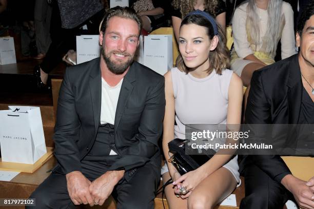 Brian Bowen Smith and Alexa Chung attend MARC JACOBS Spring 2011 Fashion Show at NY State Armory on September 13, 2010 in New York City.