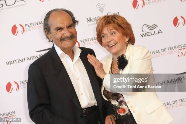 Gerard Hernandez and Marion Game arrive at the Opening Ceremony of the 57th Monte Carlo TV Festival and World premier of Absentia Serie on June 16,...