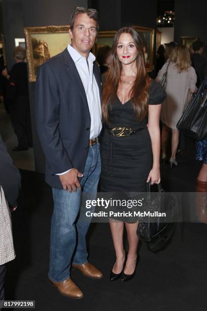 Andrew Vissicchio, Alexandra Osipow attend the AVENUE ANTIQUES & ART AT THE ARMORY Celebrates With An Opening Night Preview on September 29, 2010 in...