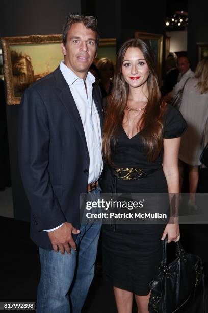 Andrew Vissicchio, Alexandra Osipow attend the AVENUE ANTIQUES & ART AT THE ARMORY Celebrates With An Opening Night Preview on September 29, 2010 in...
