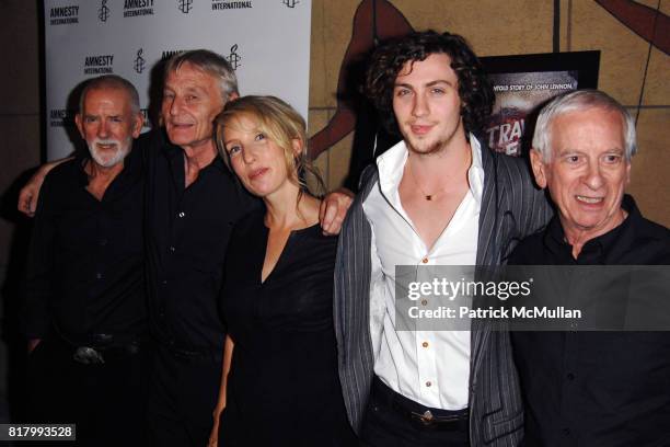 Rod Davis, Len Garry, Sam Taylor-Wood, Aaron Johnson and Colin Hampton attend LA Special Screening of NOWHERE BOY at The Egyptian Theatre on...