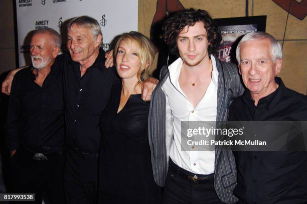 Rod Davis, Len Garry, Sam Taylor-Wood, Aaron Johnson and Colin Hampton attend LA Special Screening of NOWHERE BOY at The Egyptian Theatre on...