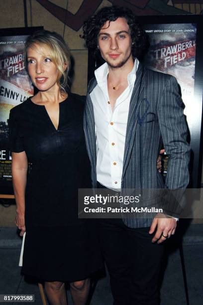 Sam Taylor-Wood and Aaron Johnson attend LA Special Screening of NOWHERE BOY at The Egyptian Theatre on September 30, 2010 in Hollywood, California