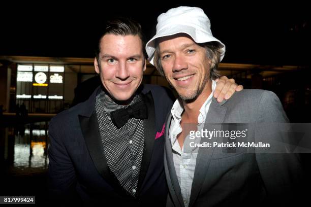 Peter Davis and Stephen Gaghan attend HEARST MAGAZINE hosts the kickoff of fashion week at Lincoln Center at Hearst Plaza at Lincoln Center on...
