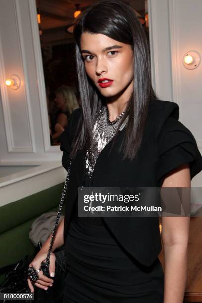 Crystal Renn attends GLAMOUR Welcomes Anne Christensen As New Fashion Director at Peels Restaurant on September 9, 2010 in New York.
