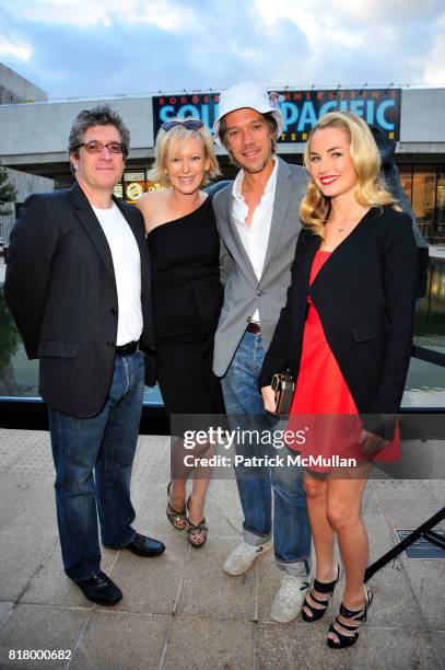 Peter Godwin, Joanna Coles, Stephen Gaghan and Amanda Hearst attend Hearst Magazines host opening of Lincoln at Hearst Plaza NYC on September 9, 2010...