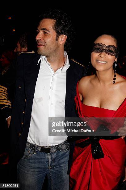 Actress Yasmine Elmasi attends at the Elie Saab '09 Fall Winter Haute Couture fashion show at Hotel Intercontinental Paris Le Grand on July 2, 2008...
