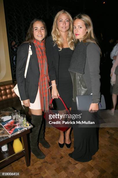 Brianne Goutal, Alina Kohlem and Francesca Bodini attend QUEST MAGAZINE & What2WearWhere.com hosts a soft launch of LAVO at 38 E. 58th St. On...