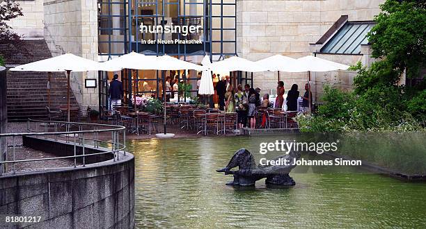 Outside view of Restaurant 'Hunsinger in der Neuen Pinakothek', seen during the restaurant opening on July 2, 2008 in Munich, Germany. Restaurant...