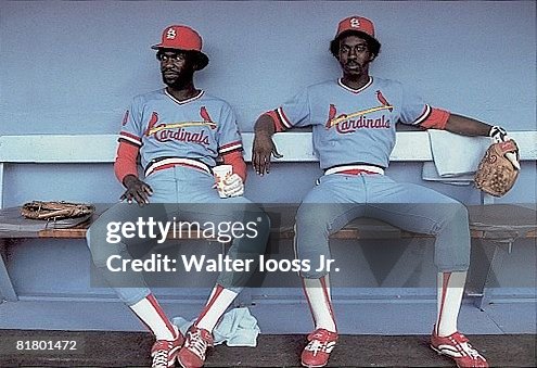 St. Louis Cardinals Tony Scott and Garry Templeton