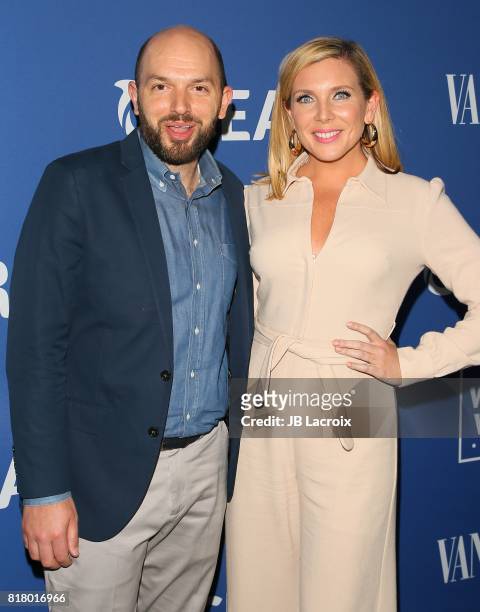 Paul Scheer and June Diane Raphael attend Oceana and The Walden Woods Project present: Rock Under The Stars With Don Henley and Friends event on July...