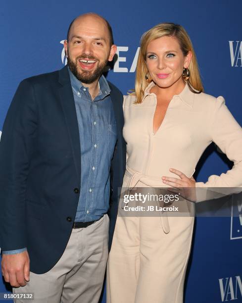 Paul Scheer and June Diane Raphael attend Oceana and The Walden Woods Project present: Rock Under The Stars With Don Henley and Friends event on July...