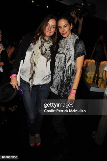 Susan Lucas and Margaux Bossieux attend W Hotels Global Glam Presentation and After Party at Mercedes-Benz Fashion Week at Lincoln Center on...