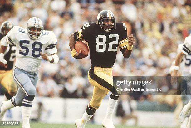 Football: Super Bowl XIII, Pittsburgh Steelers John Stallworth in action vs Dallas Cowboys, Miami, FL 1/21/1979