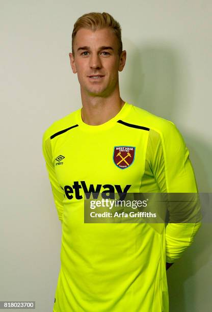 West Ham United Unveil New Signing Joe Hart on July 18, 2017 in London, England.