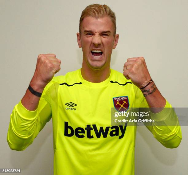 West Ham United Unveil New Signing Joe Hart on July 18, 2017 in London, England.