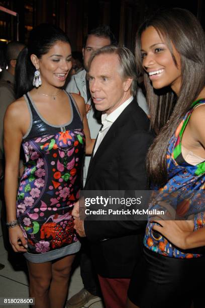 Kamie Crawford, Tommy Hilfiger and Rima Fakih attend TOMMY HILFIGER After Party at Metropolitan Opera House on September 12, 2010 in New York City.