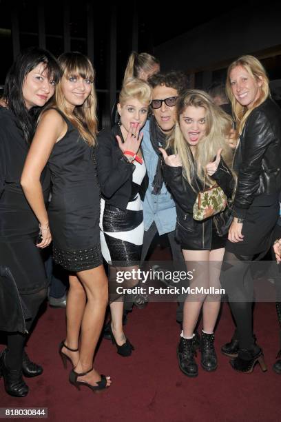 Liz Vap, ?, Kelly Osborne, Mick Rock, Sky Ferreira and Heidi Kelso attend TOMMY HILFIGER After Party at Metropolitan Opera House on September 12,...
