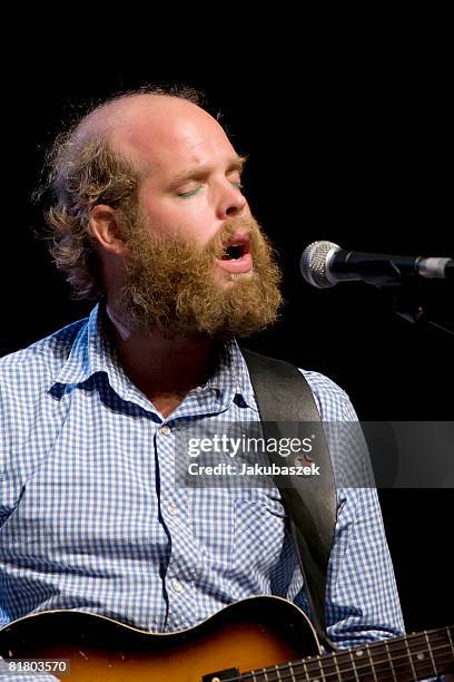 Alternative country singer and songwriter Will Oldham, aka Bonnie 'Prince' Billy performs live during a concert at the Schiller Theater on July 2,...