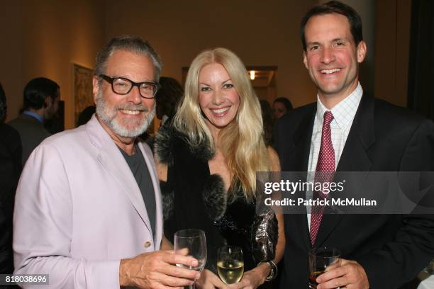 Howard Rachofsky, Regan Hofmann and Jim Hines attend TWO x TWO for AIDS and Art - Preview of Auction Highlights at Sotheby's on September 16, 2010 in...