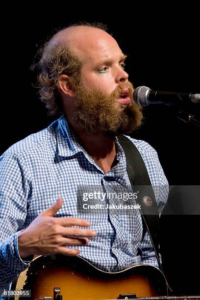 Alternative country singer and songwriter Will Oldham, aka Bonnie 'Prince' Billy performs live during a concert at the Schiller Theater on July 2,...