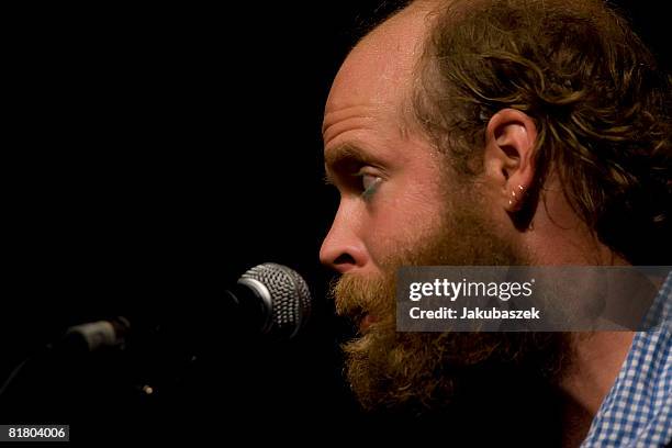 Alternative country singer and songwriter Will Oldham, aka Bonnie 'Prince' Billy performs live during a concert at the Schiller Theater on July 2,...