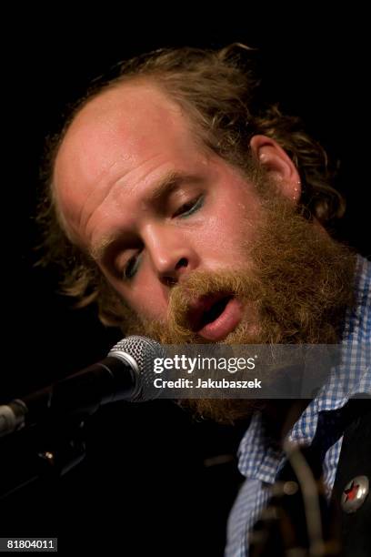 Alternative country singer and songwriter Will Oldham, aka Bonnie 'Prince' Billy performs live during a concert at the Schiller Theater on July 2,...