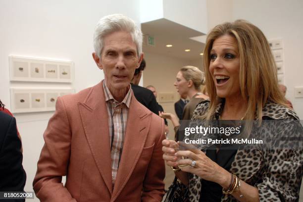 Richard Buckley and Rita Wilson attend Taryn Simon CONTRABAND at Gagosian Gallery at Gagosian Gallery on September 22, 2010 in Beverly Hills,...