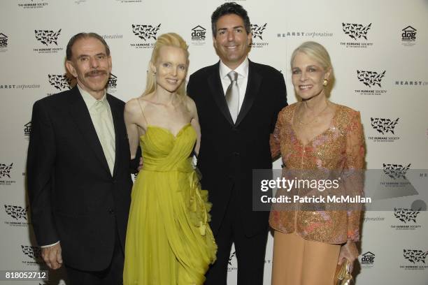 Peter Max, Mary Max, Wayne Pacelle and Frances Hayward attend Humane Society of the United States' MAKE HISTORY GALA at Pierre Hotel on September 22,...