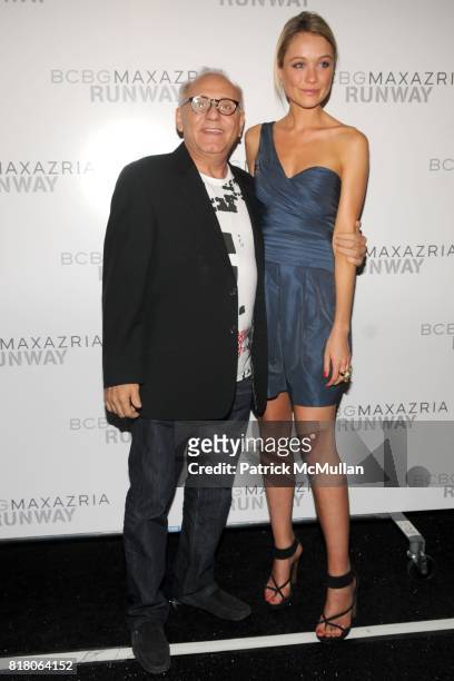 Max Azria and Katrina Bowden attend BCBG MAX AZRIA Spring 2011 Collection at The Theatre on September 10, 2010 in New York City.