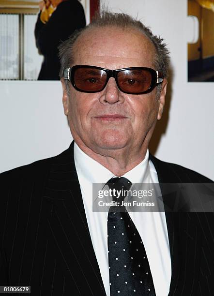 Jack Nicholson attends The Bucket List film premiere held at the Vue West End on January 23, 2008 in London, England.