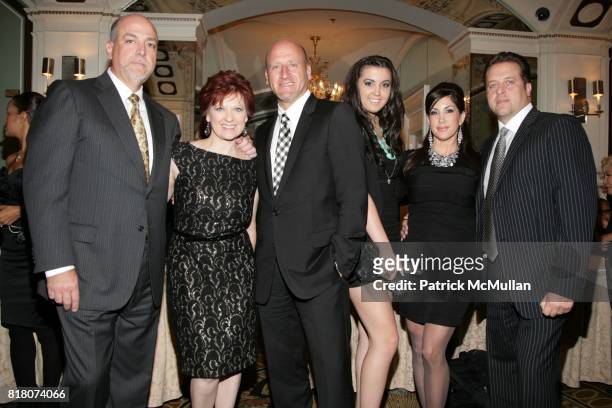 Al Manzo, Caroline Manzo, ?, Ashley Holmes, Jacqueline Laurita and Chris Laurita attend Emperor's Brand Toasts The Launch of Giorgio G Cognacs at The...