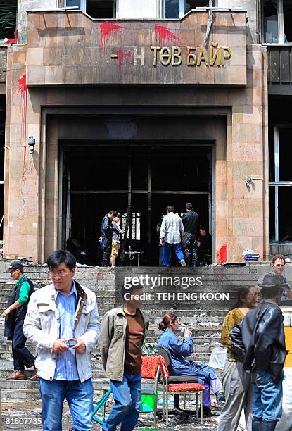 Mongolia Riots Mongolian Communist Party Photos and Premium High Res Pictures - Getty ...
