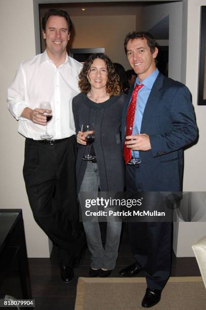 Mark Gill, Hanna Weg and Jeremy Plager attend David Meister and Alan Siegel Host Private Party to Celebrate Alexandra Lebenthal's New Novel THE...