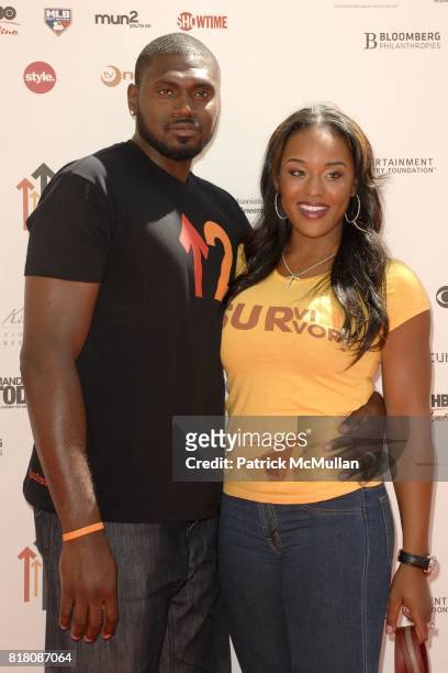 Jason Maxiell and Brandy Maxiell attend Stand Up To Cancer at Sony Studios on September 10, 2010 in Culver City, California