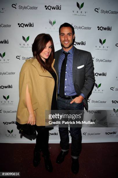 Sophia Walker and Ari Goldberg attend Stylecaster Media Group hosts official New York Launch of QWIKI.com at Backstage Tammany Hall NYC on November...