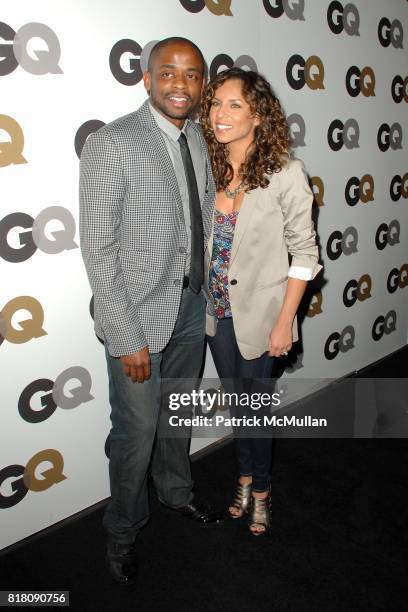 Dule Hill and Nicole Lyn attend GQ 2010 "Men Of The Year" Party at Chateau Marmont Hotel on November 17, 2010 in Los Angeles, California.