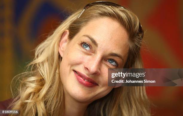 German actress Sophie Von Kessel attends a press conference on the roof of Sazburg festival theatre on July 3, 2008 in Sazburg, Austria. Sophie Von...