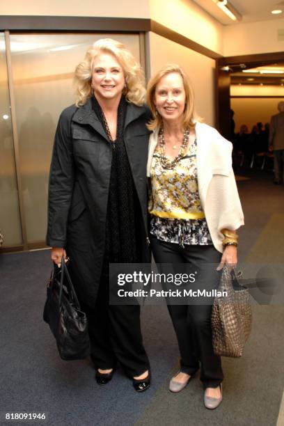 Stephanie Vahn and Cindy Fields attend Jack Lenor Larson's LongHouse Book Launch hosted by LACMA Costume Council at the Pacific Design Center on...